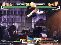 une photo d'Ã©cran de Capcom VS SNK Pro sur Sony Playstation
